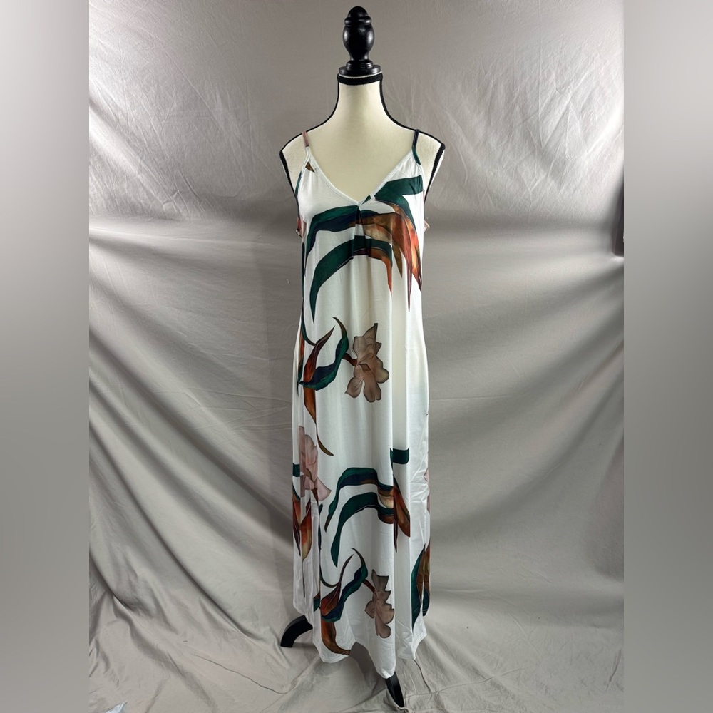 Boho Floral Cami Dress White - Picture 6 of 9